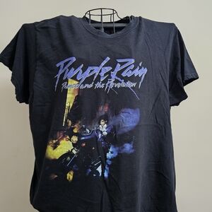 Purple Rain Graphic T-Shirt Size Tag Missing. Measurers As a 2xl.